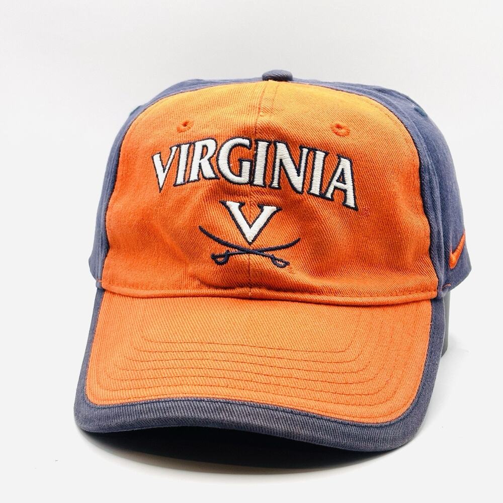 Men’s Nike University Of Virginia UVA Cavaliers Fitted Baseball Cap Hat Sz M VTG